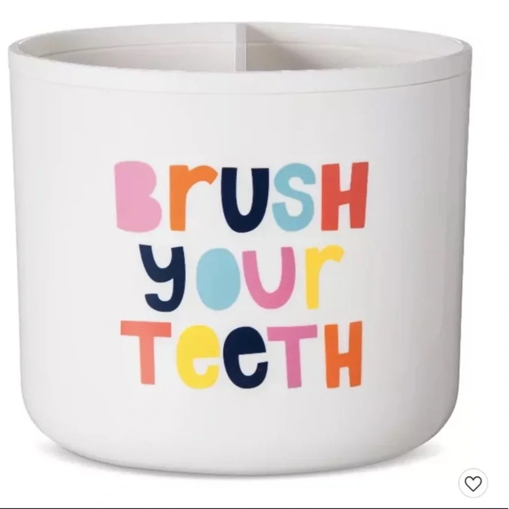 Pillowfort ‘Brush Your Teeth’ Bathroom Toothbrush Holder NWT